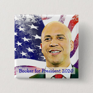 Cory Booker for President 2020 US Election 2 Inch Square Button