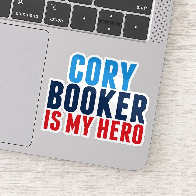Cory Booker is My Hero Laptop (Detail)