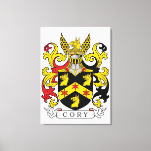 Cory Family Crest (Irish) Canvas Print