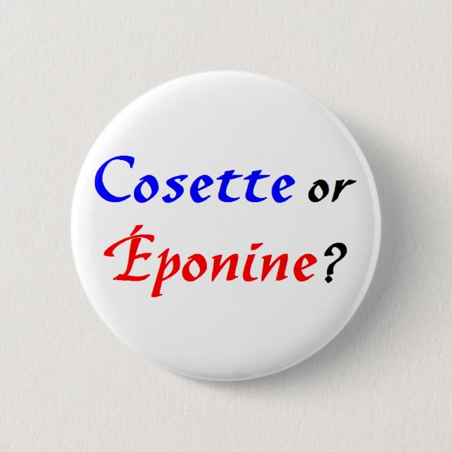 Cosette Les Miserables 2 Inch Round Button (Front)