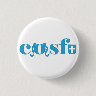 Cosfu - Plain white logo 1 Inch Round Button