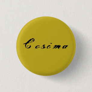 Cosima from Orphan Black antique calligraphy 1 Inch Round Button