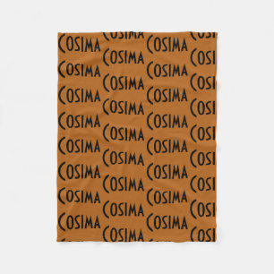 Cosima from Orphan Black repeat pattern letters na Fleece Blanket