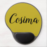 Cosima from Orphan Black script name Gel Mouse Pad<br><div class="desc">Cosima is a character from the tv show orphan Black.writing is script calligraphy</div>