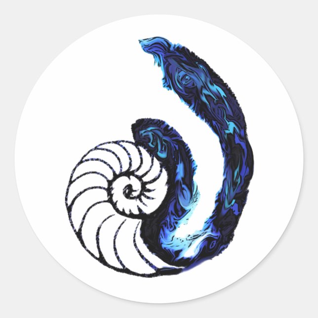 Cosima Tattoo Orphan Black Customizable Background Classic Round Sticker (Front)