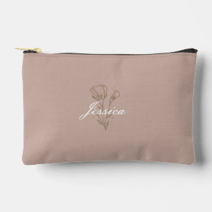 Cosmetic bags, great idea for the bridal party accessory pouch