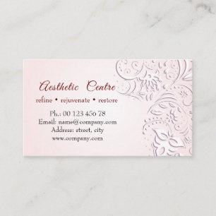Cosmetic, beauty & make up center business card
