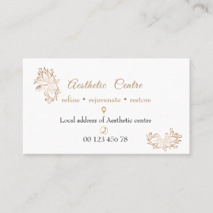 Cosmetic, beauty & make up center business card