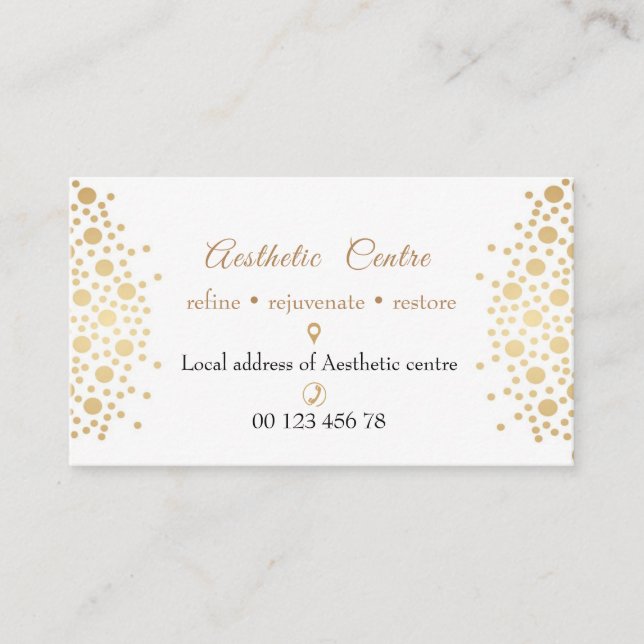Cosmetic, beauty & make up centre business card (Front)