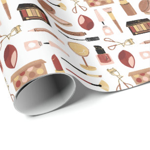 Cosmetic Makeup Pattern Wrapping Paper