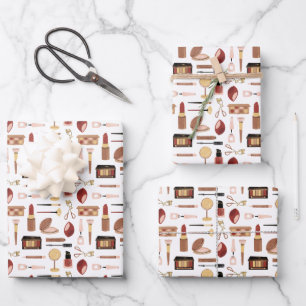 Cosmetic Makeup Pattern Wrapping Paper Sheet