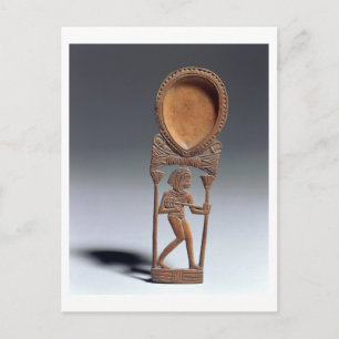 Cosmetic spoon with a figure of a lutenist, New Ki Postcard