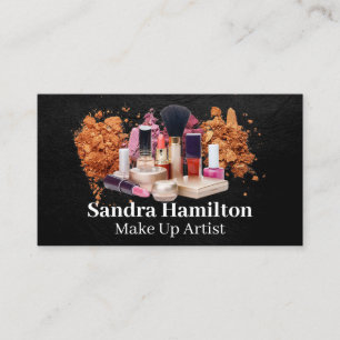 Cosmetics and Product   Make Up Business Card