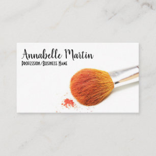 Cosmetics Brush Make-Up Artist Business Card
