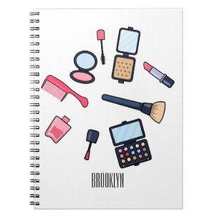 Cosmetics / make-up cartoon illustration notebook