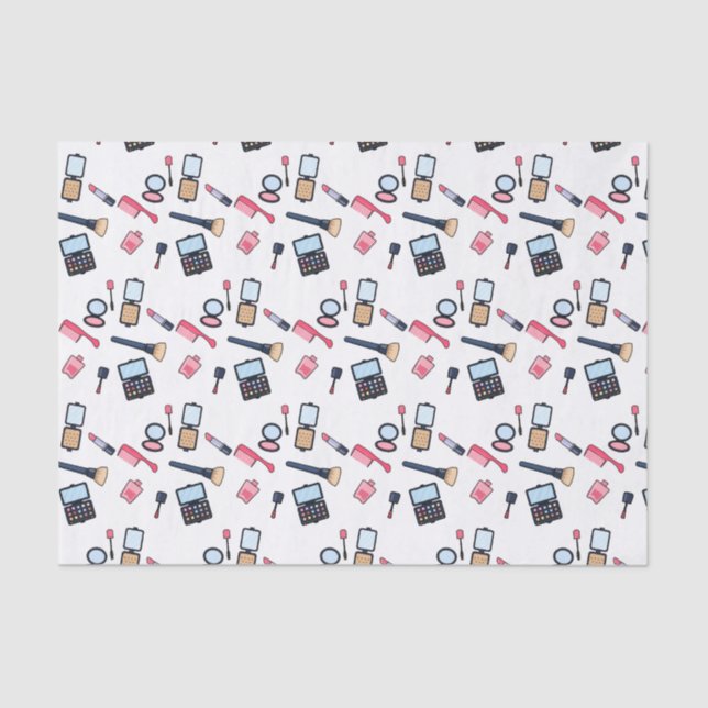 Cosmetics / make-up cartoon illustration tissue paper (Front)