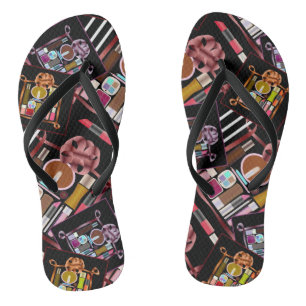 Cosmetics set flip flops
