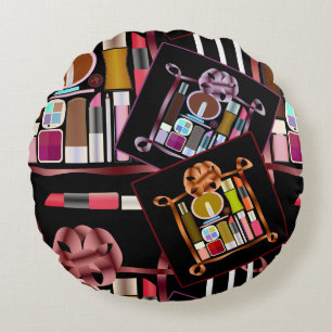 Cosmetics set round pillow