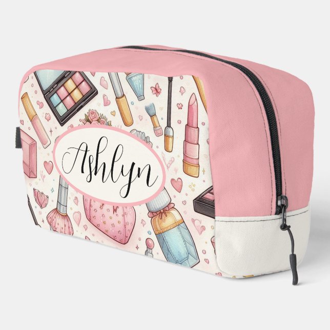 Cosmetics with Name Dopp Kit (Right Corner)