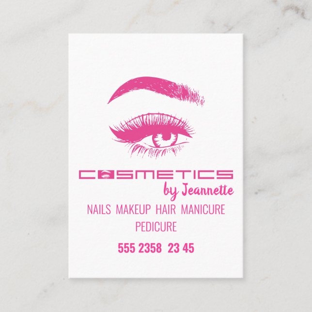 Cosmétique - Carte de visite (Devant)