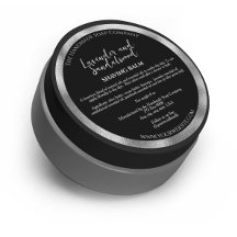 Cosmétique noir et argent Étiquette de bocal avec