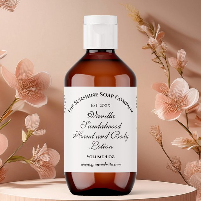 Cosmétique Vintage classique Étiquette bouteille (Créateur téléchargé)