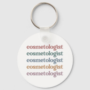 Cosmetologist Aesthetician Beautician Skin Care Keychain