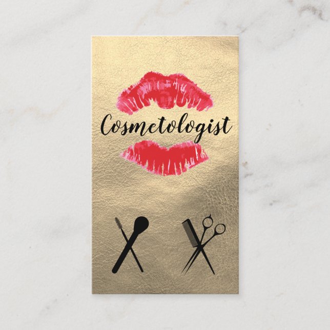 Cosmetologist Business Card (Front)