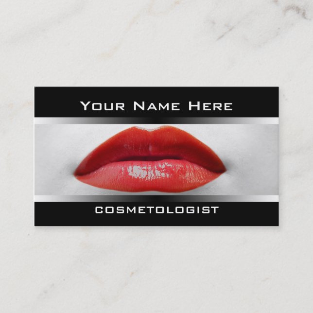 Cosmetologist Business Cards (Front)