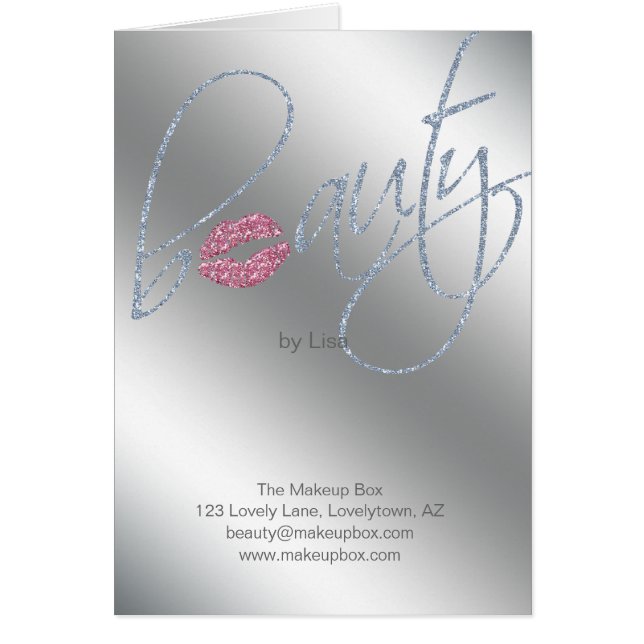 Cosmetologist de maquilleur de beauté de brochure (Devant)