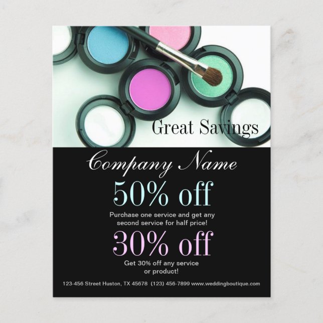 cosmetologist Eyeshadow cosmetics makeup artist Flyer (Front)
