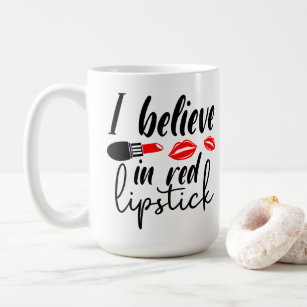 Cosmetologist Glam Girl Red Lipstick Makeup Artist Coffee Mug