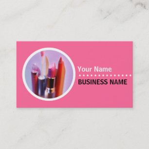 Cosmetologist or Makeup Artist Business Cards