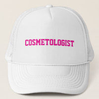 COSMETOLOGIST Typography in Pink Cosmetology