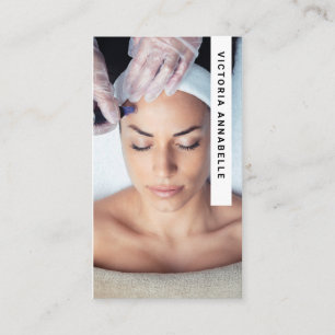 Cosmetologue Photo Code QR Carte de visite