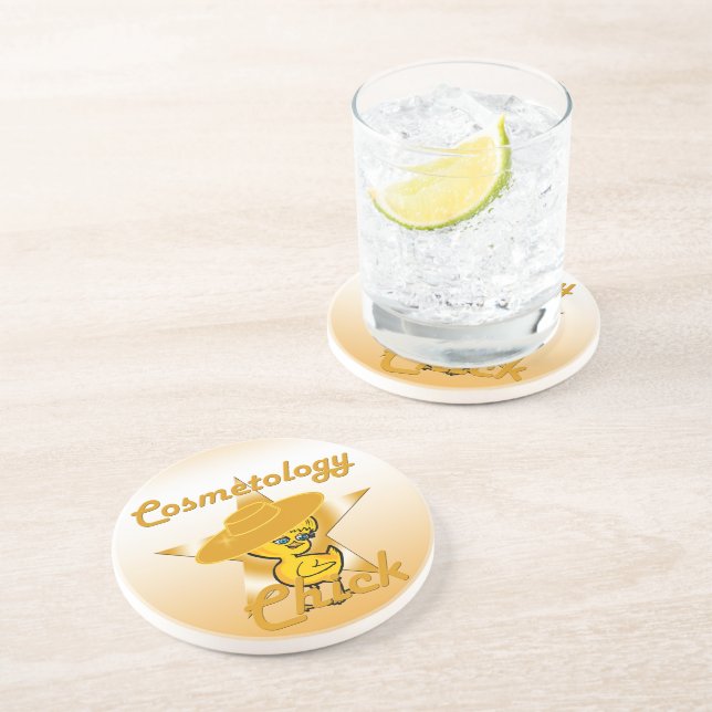 Cosmetology Chick #10 Coaster (Side)