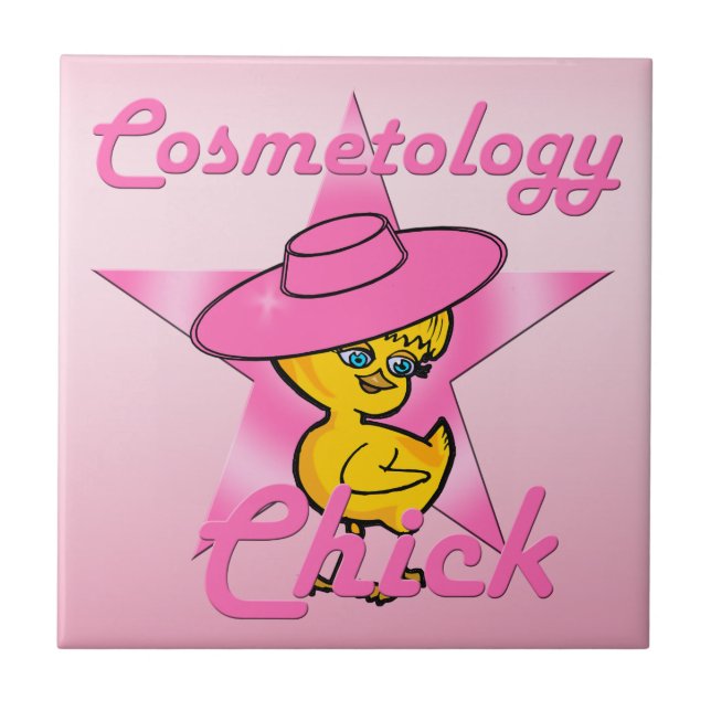 Cosmetology Chick #8 Tile (Front)