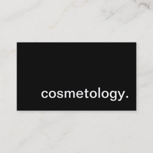 cosmetology. (colour customizable) business card