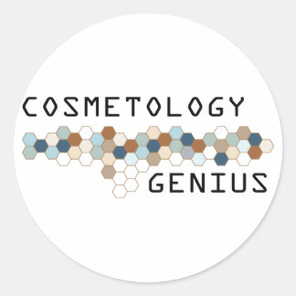 Cosmetology Genius Classic Round Sticker