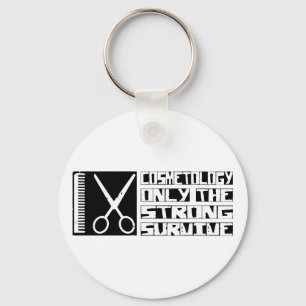 Cosmetology Survive Keychain