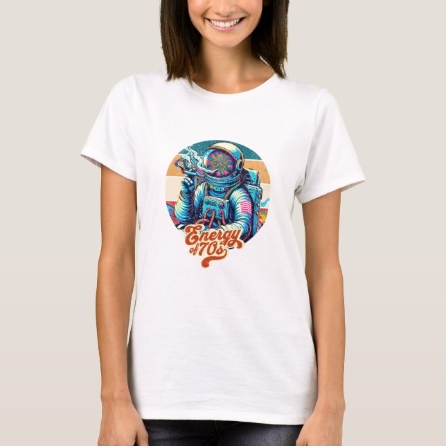 Cosmic 70s Astronaut T-Shirt (Front)