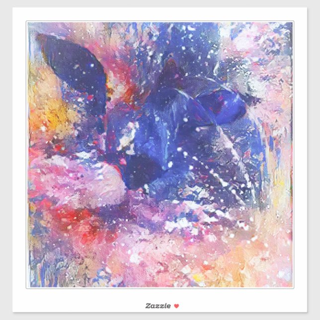 Cosmic Abstract Cat Dreamscape  (Sheet)