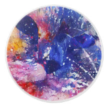 Cosmic Abstract Cat Dreamscape 