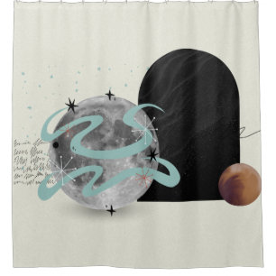 Cosmic Abstract Shower Curtain