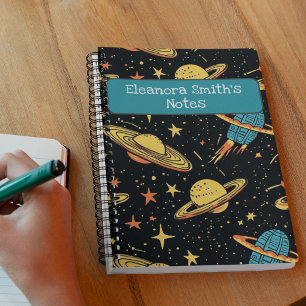 Cosmic Adventure I Hand Drawn Space Notebook