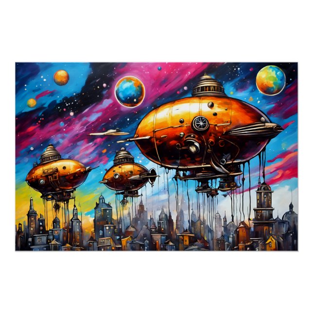 Cosmic Airship Poster (Front)