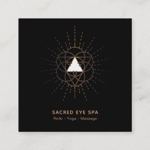 *~* Cosmic Alchemy Shaman Sacred Geometry Mystical Square Business Card