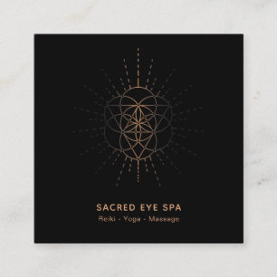 *~* Cosmic Alchemy Shaman Sacred Geometry Square Business Card