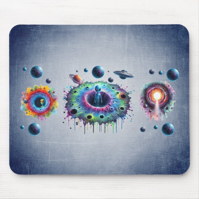 Cosmic Alien Worlds Mouse Pad (Front)
