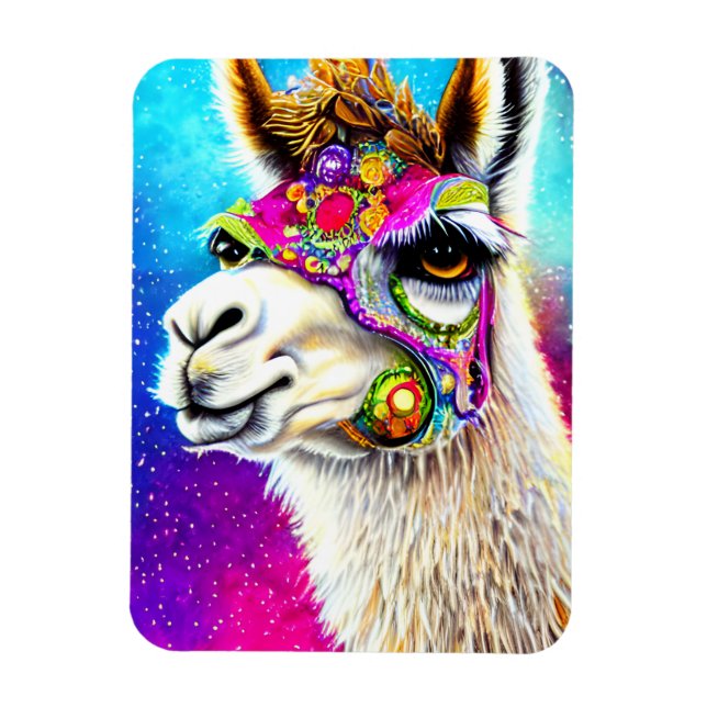 Cosmic Alpaca Magnet (Vertical)